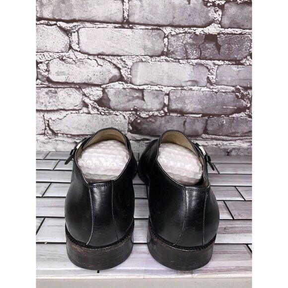 OGGI Black Leather Monk Strap Loafers Dress Shoes Men Sz 9M US/42EU - Picture 6 of 16